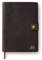 CASE ELEGANCE Nachfüllbares Leder Notizbuch A5 - mit Stiftschlaufe, Kartenfächer und Messingverschluss - Tagebuch aus Vollnarbenleder Skizzenbuch Notizbuch Reisetagebuch Vintage Look Notizen