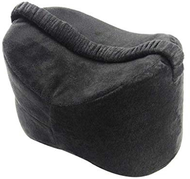 Tubayia Memory Foam Orthopädisches Kniekissen Beinkissen Seitenschläfer Kissen für Schwangere Frauen (Schwarz)