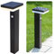 linovum ANBO Pollerleuchte Außen LED Solar mit Bewegungsmelder & Dämmerungssensor - Garten Solarlampe mit langer Leuchtkraft