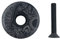 La Cabina Tappo Superiore Manubrio in Lega di Alluminio per MTB con Vite, Coperchio Forcella Bici, Accessori per Forcella da 28,6 mm (Nero)