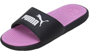 PUMA Damen Cool Cat 2.0 WNS Sandal, Black White-Opera Mauve, 35.5 EU