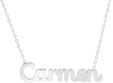 Only faith Collar para mujer con nombre personalizado Acero inoxidable Cadena colgante joya personalizada especial para amigas, novios