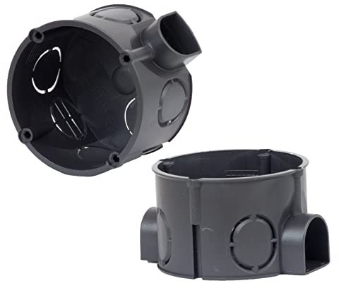 ALPTEG Unterputz-Gerätedose Schalterdose Verbindungsdose mit Stutzen Ø 60mm Tiefe 42mm 100 Stück