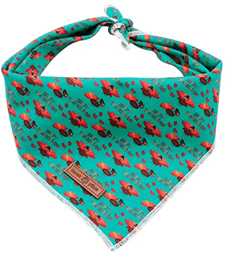 lionet paws Thanksgiving Bandana für Hund Kopftücher Hundehalstuch Dreieckstuch für Kleine, Mittelgroße und Große Hunde Turkey
