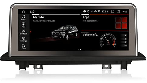 Erisin 10.25 Android 14 8-Kern 4GB RAM+64GB ROM Autoradio GPS Navi für BMW X1 F48 (2016-2017) NBT Unterstützt CarPlay IPS Touch Screen iDrive OEM Radio Bluetooth DAB+ Android Auto WiFi TPMS Can-Bus