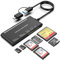 Rocketek USB C USB3.0 Multi Card Reader, SD/TF/CF/Micro SD/XD/MS 7 in 1 Memory Reader/Adapter/Hub SD SDXC SDHC CF CFI TF Micro MS MMC UHS-I Cards, Windows/Mac/Linux/Android