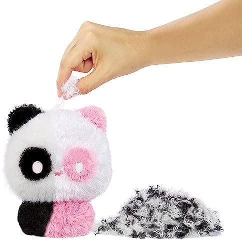 Fluffie Stuffiez Kleine Sammelplüschfigur - PANDA - Überraschung beim Auspacken mit ASMR Fidget DIY Fellabziehen, Ultrasofter Flaum - ideal für Kinder ab 4 Jahren
