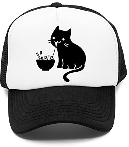 Nette Katze, Die Ramen Isst Kinder Kappe Baseball Rapper Cap