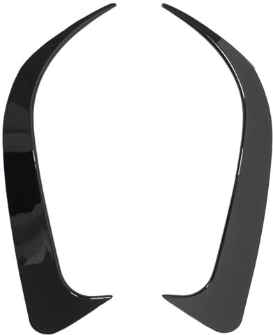 Heckstoßstange Spoiler Entlüftungsabdeckung Heck Stoßstangen Lufteinlass Splitter Diffusor Seitenspoiler Stoßfänger Zierleisten Lüftungsblende schwarz hinten Links rechts für CLA C117 X117 2013-2019