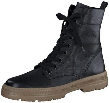 Paul Green Damen Schnürboots, Frauen Schnürstiefeletten,halbstiefel,Kurzstiefel,uebergangsschuhe,uebergangsstiefel,Boots,Schwarz (Black),38.5 EU / 5.5 UK