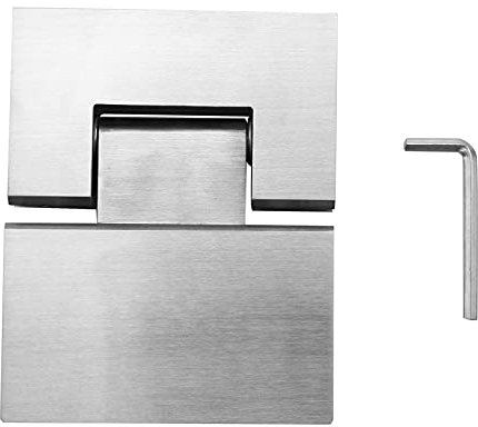 Hausdec Heavy Duty 180 Degree Glass Door Cabinet Showcase Cabinet Clip Glass Shower Door Hinge Stainless Steel Polished
