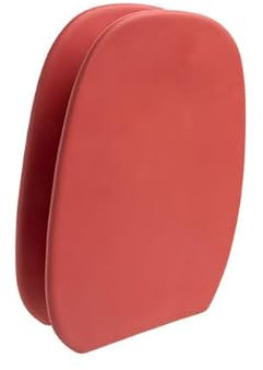 Vase MODERN Art aus Steingut Rot für Moderne Home Decor Blumenvase Boho Dekor Keramik, 18 x 6 x 24,5 cm
