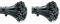 ERKO 100 Stück professionelle Kabelbinder 250 x 7,6 mm, Halter für den Kabelweg Halter für Kabelbinder in schwarz, temperaturbeständig, chemische resistenz (Packung mit 2)