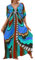 Bsubseach Kaftan Kleider für Frauen Plus Größe Kaftane Lange Strand Badeanzug Cover Up Sommer Loungewear Bunte Schmetterling