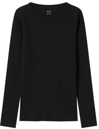 Name IT Mädchen Nkfnakal Ls Short Top Noos Langarmshirt (1er Pack)