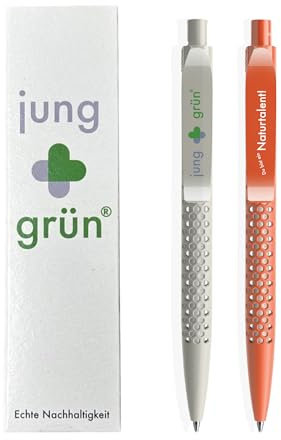 jung+grün Kugelschreiber TrueBiotic 2er Pack, nachhaltig und biologisch abbaubar, swiss made