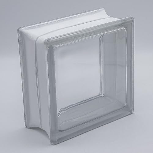 Basic Glasbaustein Vollsicht klar, 19x19x10 cm - 6 Stück