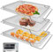 3PCS Set Air Fryer Basket for Breville BOV900BSS BOV950BSS Smart Oven Air Fryer Pro,16.5D x 11.8W x 0.5H Food Grade Steel Dehydrate Mesh Baskets Accessories Tray for Breville Air Fryer Toaster Oven