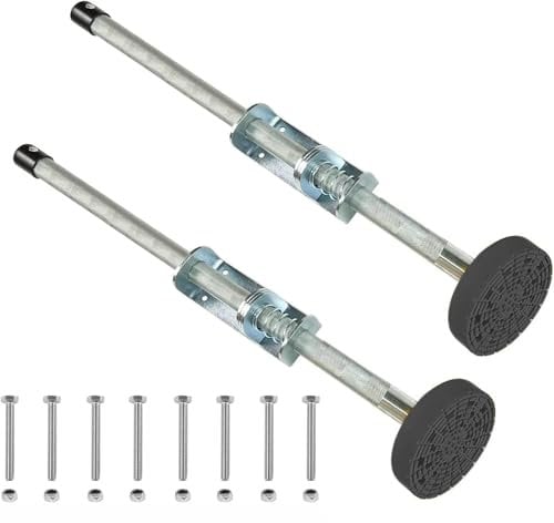 Adjustable Ladder Leg Leveler for Extension ladders，Ladder Feet Stabilizer,Ladder Accessories (Black Rubber pad)