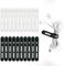 20Pcs Silicone Cable Ties, Reusable Small Cable Ties, Wire Organizer for Earphone, HDMI, Phone Charging, Mouse in Home Office Table Desk