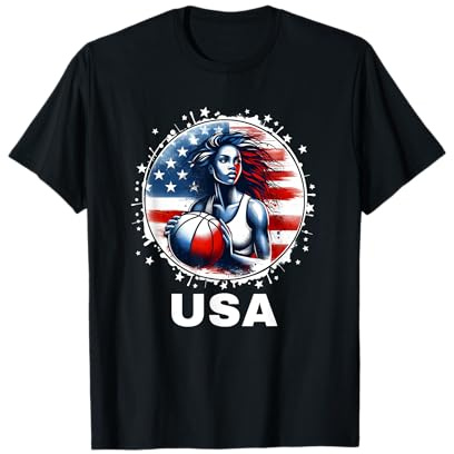 USA Team Basketball Shirt Basketball Damen Basketball USA T-Shirt