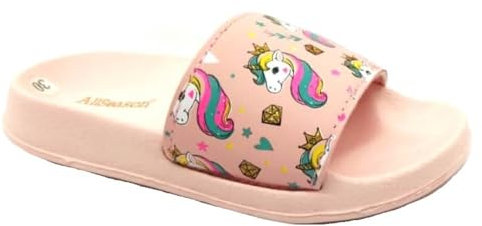 Generico ALL SEASON Unicorno Ciabatte FASCIONE Mare Piscina Bimba Gomma MOD. 12322Q (ROSA, Sistema Taglie Calzature EU, Bambino Piccolo (2-5 anni), Donna, Numero, Media, 31)