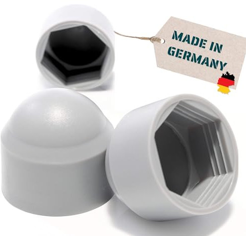 Yourkon - Sechskant Abdeckkappe, Silbergrau, Schutzkappe für Schrauben UV-beständig, wetterfest, umweltfreundlich, (100, M5)