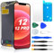 NB+ Screen Replacement for iPhone 12/12 Pro 6.1 LCD Retina HD+ Display COF Touch Screen Digitizer with Repair Tool Kits, Waterproof Tape, Screen Protector