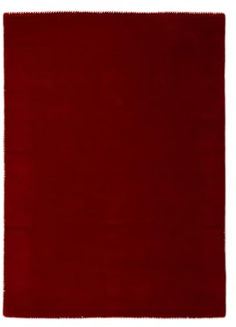 carpetfine handgefertigter Wollteppich Gabbeh Lola Rot 300x400 cm Weich, Hochwertig, Zeitlos | Reine Schurwolle für Gemütlichkeit & Eleganz im Wohn- und Schlafzimmer