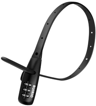 Zip Tie Lock Adjustable Cable Lock for Kids Bike, Helmet, Closet, Pantry, Fridge, Scooter, Cabinets, Drawers, Gates, Fences, Toolboxes, Bike Rack, 1 Pack (Black)