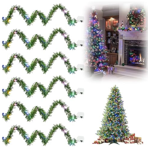 50cm Puppenhaus Mini LED Lichterkette: 6 Stück Wichtel Zubehör Lichterkette für Puppenhaus Beleuchtung Wichtelhaus Weihnachtsdeko Weihnachtsbaumschmuck Wichtelzubehör