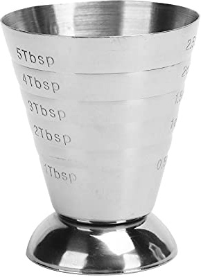 RASTKY Professional Japanese Jigger Stainless Steel Measuring Cup with Scale Multifunctional Cocktail Jigger Ounce Cup Premium