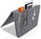 daite Bedside Pocket Storage Holder Felt Bedside Caddy Storage Organizer Bed Caddy with 2 Small Pockets for Organizing Magazine Phone Small Things Home Sofa Desk Holder(Dark grey)