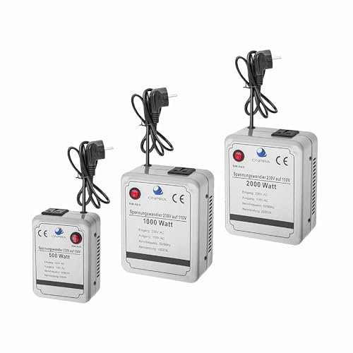 220V auf 110V Spannungswandler Transformator Wandler Umwandler Converter 230V AC (500W)