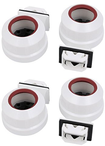 sourcing map 4Stk. T8/T12 Leuchtstoff Lampen Halter G13 Basis Einzelkopf Grabstein Lampenfassung AC 500V 2A für LED Leuchtstoffröhre