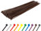 Gocableties - Fascette Plastica Marroni - 370 mm x 4,8 mm - 100 Pezzi - Fascette Lunghe Colorate