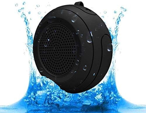 CYBORIS IPX7 Waterproof Outdoor Bluetooth Speaker Swimming Pool Floating Portable Mini Speakers Wireless with Microphone for Beach, Bathroom, Home, Shower (Black)