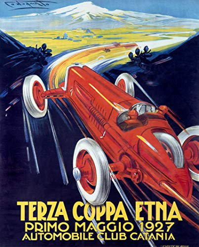 Grand Prix etna Italia 1927 Poster-Format 50 x 70 cm, 300 % Verkauf, digitale Datei HD möglich