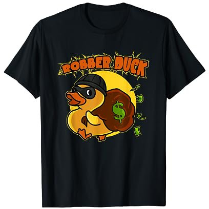 Gummiente und Badeente als Robber Duck Gelbe Ente T-Shirt