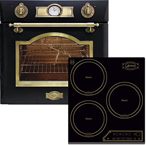 Kaiser Empire Ensemble de cuisson autarcique/four électrique à encastrer Kaiser Eh 6355 Em+Kaiser Table de cuisson à induction KCT 4795 FI AD, 3 zones de cuisson, 45 cm