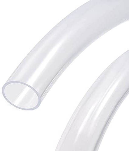 sourcing map PVC Transparenter Schlauch Vinylschlauch 32mm ID 38mm OD 2m Flexibles Leichtgewicht für Wasserschlauch, Luftleitung