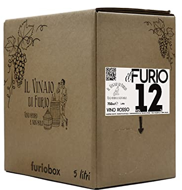 Il Vinaio di Furio - Vino Rosso Pregiato - BAG IN BOX - IL FURIO 12 Vol. 12% - (Furiobox 5l)