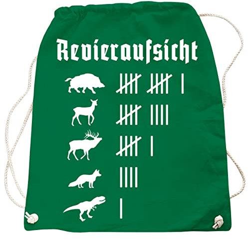 Rucksack Tasche Beutel Jäger Revieraufsicht Waidmannsheil Motiv in vielen Farben
