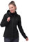 33,000ft Damen Softshelljacke Wasserdichte Winddichte Funktionsjacke Atmungsaktive Übergangsjacke Leichte Fahhradjacke mit Kapuze Windbreaker zum Laufen, Radfahren, Wandern，Schwarz 36
