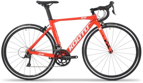 KOOTU Rennrad Carbon, V3 700C Laufräder Rennräder Carbon Rahmen,Gabel und Sattelstütze mit Shimano SORA R3000 18 Gänge Fahrrad Carbon Ultraleichtes Bike für Unisex