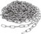 JMIATRY 8 Metres Length 304 Stainless Steel Chain, 3mm Heavy Duty Chain Links, Galvanized Steel Welded Link Chains Lift for Fence Gate, Garage Doors, Swing Chains and Bicycle Security Lock