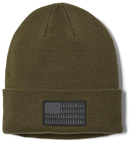 Columbia Unisex's Tree Flag Cuffed Beanie Hat, Stone Green, One Size