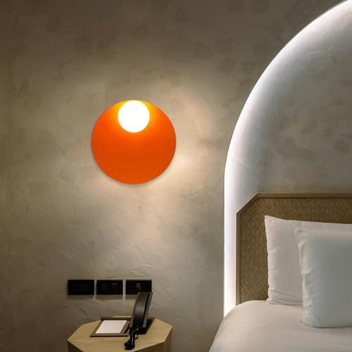 bamyum Wandleuchte Innen Vintage Metall, Gorkkem, Wandlampe Glas E27, Wandleuchte Innen Schlafzimmer, Wandlampe Innen Vintage, Deko Wohnzimmer Wandlampe Glas Küchenlampe Modern Glob Wanddeko Retro