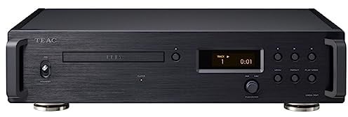 TEAC CD Trasporto VRDS-701T Nero, Inclusi CD Transport e Cavo Audio Jack da 3,5 mm, Connessione Aux, Compatibile con Altoparlante e Cuffie