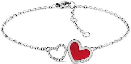 Tommy Hilfiger Jewelry Gliederarmband für Damen aus Edelstahl mit Kristallen - 2780745
